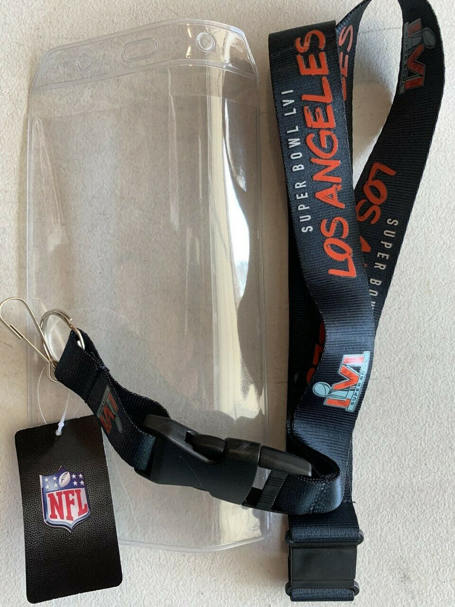 SUPER BOWL LVI LOS ANGELES LANYARD WITH TICKET HOLDER Sports Fan Attics