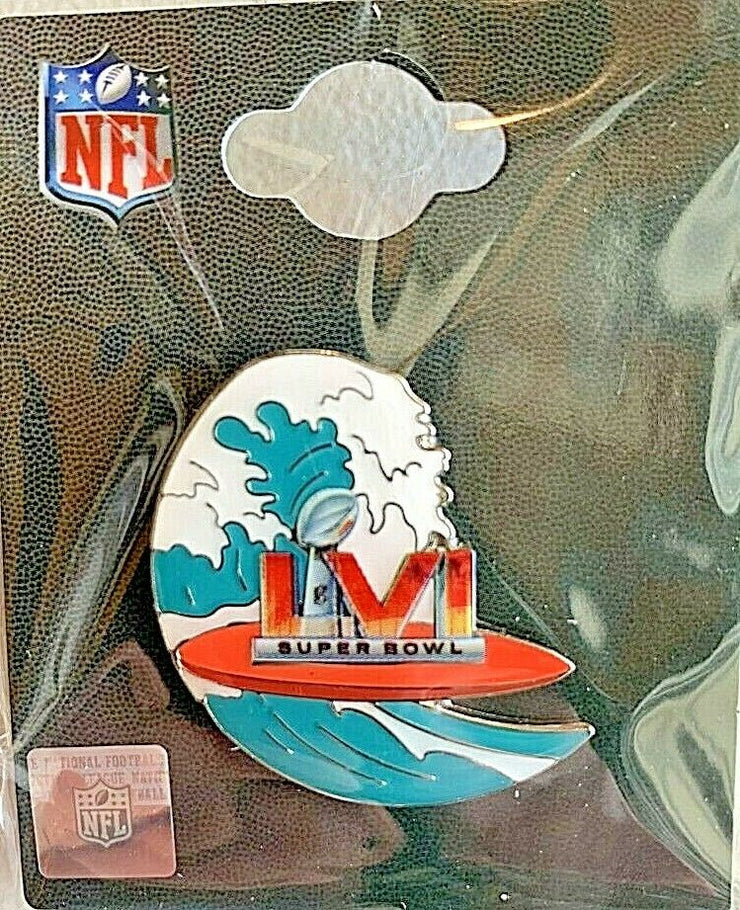 SUPER BOWL LVI 56 WAVE PIN NFL LIMITED EDITION Sports Fan Attics